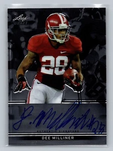 2013 Leaf Draft Football Dee Milliner Autograph Card # BA-DM1 - Picture 1 of 2