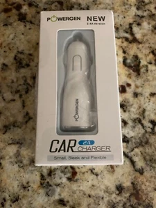 PowerGen 2.4Amps / 12W Dual USB Car Charger WHITE for Apple and Android - Picture 1 of 2