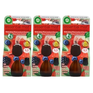 Air Wick Essential Mist Refill, Watermelon & Berries, 0.67 Oz ( 3-Pack ) - Picture 1 of 3