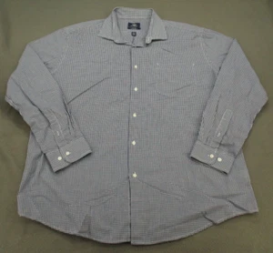 Dockers Hemd Herren XL blau kariert Langarm Freizeit Knopfleiste Erwachsene Extra Large - Bild 1 von 12
