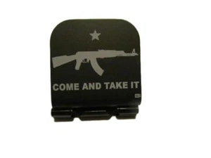 Come And Take It Flag With An AK-47 Laser Etched Aluminum Hat Clip Brim-it - Picture 1 of 10