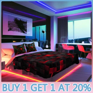 Duvet Cover Set Reversible King Size Duvet Cover Bedding Set Single Double King - Picture 1 of 21