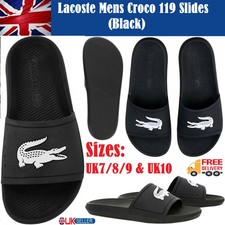 mens lacoste sliders sale