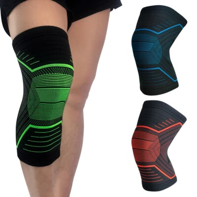 Men's Sports Elastic Knee Protection Support Running Training Fitness Sleeve - Image 1 of 4