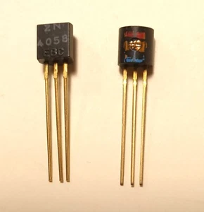 2 x 2N4058 Transistor PNP silicium - Gold pins marque: MCM Electronics - Picture 1 of 1