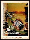 1970 Molson Montreal Lager Beer "The Real Canadian" Tree Bottle Opener Print Ad