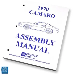 Camaro GM 1970 manual de montaje de fábrica cada hoja suelta/sin encuadernar - Imagen 1 de 4