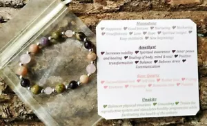 FERTILITY BRACELET PREGNANCY CONCEPTION IVF STERLING SILVER SUPPORT HEALING - Picture 1 of 2