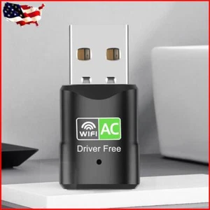 600M USB WiFi Adapter Dongle Plug and Play 2.4GHz 5.8GHz Wireless Network Card - Photo 1/12