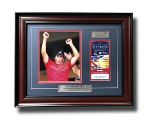 Phil Mickelson gerahmt authentisch 2008 Ryder Cup Ticket Collage Echtheitszertifikat Golf PGA Tiger - Bild 1 von 5