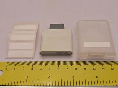 MICROSOFT XBOX 360 OFFICIAL 512MB MEMORY CARD ADDON Genuine 512 MB Storage Case - Image 1 of 2