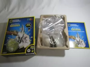 STEM National Geographic Break Open 2 Geodes Crystal Treasure 8+ Science NAT GEO - Picture 1 of 8