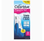 Clearblue Pregnancy Test Triple Check & Date Combo Pack, 3 Tests