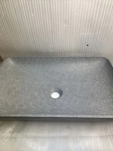 Vigo VG04056 Concreto Stone 14-1/2" Rectangular Concrete Vessel - Grey - Picture 1 of 10