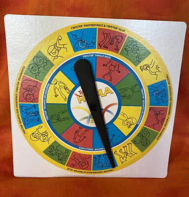 TWISTER HOOPLA JOGO PEÇAS DE REPOSIÇÃO PEÇAS SINGLE+PARCEIRO CORRIDA+COLA JOGOS GIRATÓRIOS - Imagem 1 de 2
