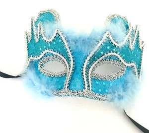 Masquerade Mardi Gras Events &  Party Mask - Cat Mask Decorated with Malibu  - Picture 1 of 3