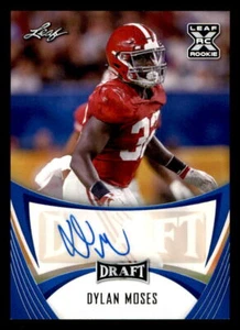 2021 Leaf Draft AUTO Blue #BADM1 Dylan Moses (ref 225143) - Picture 1 of 2