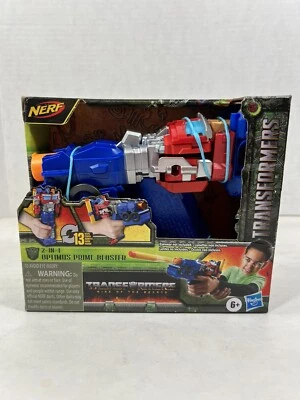 Transformers Rise of the Beasts x Nerf 2-in-1 Optimus Prime Blaster! - Image 1 of 4