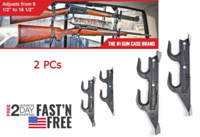 Safety Gun Storage Holder Rack Rear Window Pickup Truck Hunting Rifle Shotgun - Image 1 of 4