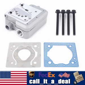 Air Brake Compressor Cylinder Head with Gasket&Bolts Set Fit Cummins 9111539202 - Picture 1 of 12