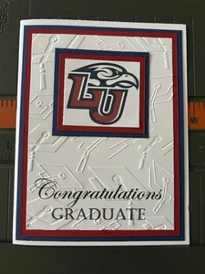 Handmade Class Of 2025 Liberty University Flames Graduation Congratulations Card - Picture 1 of 1