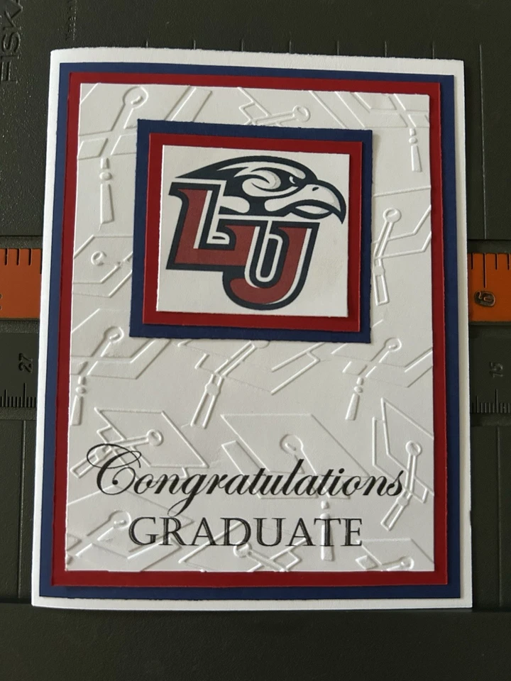 Handmade Class Of 2025 Liberty University Flames Graduation Congratulations Card - Image 1 of 1