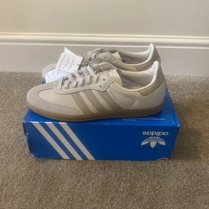 Size 9- adidas Samba OG Grey Beige Men’s Trainers JH5792 - Picture 1 of 10
