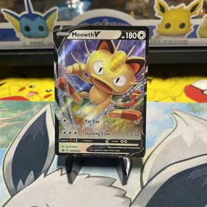 Foil Meowth V SWSH004 SWSH: Sword & Shield Promo Cards Promo - Picture 1 of 2