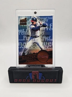 2000 Pacific Aurora Pennent Fever Copper #/399 Chipper Jones #2 Braves - Image 1 of 4