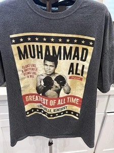Ali Brand Muhammad Ali Graphic T-Shirt Greatest If All Time Men’s 3XL Gray - Picture 1 of 2