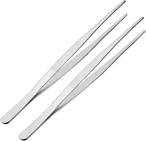 uxcell 2 Pcs 12-Inch Stainless Steel Straight 12 Inch, Blunt, Silver - Picture 1 of 4