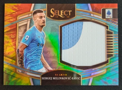 Sergej Milinkovic Savic 2022-23 Panini Select Serie A Soccer 07/15 Patch Tie Dye - Image 1 of 3