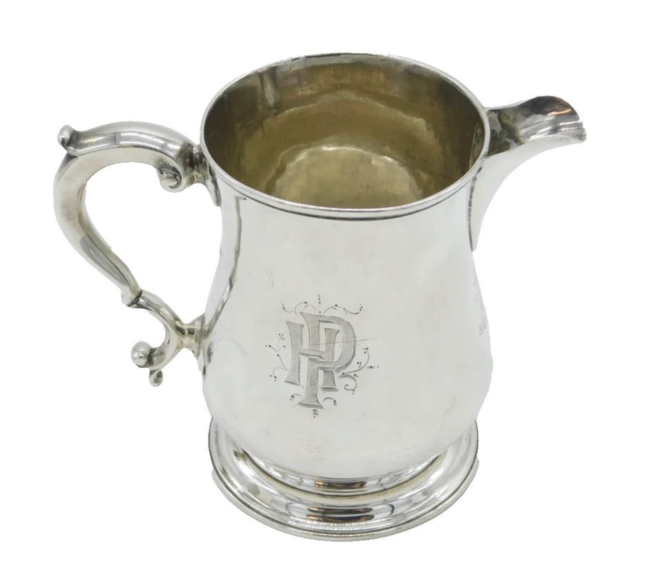Jarra de plata esterlina Jorge II conversión jarra crema antigua 1759 Londres Foto 1 de 4