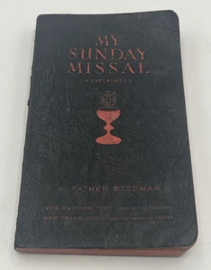 My Sunday Missal 1938-1941 Father Stedman English Latin Catholic Mass - Picture 1 of 12