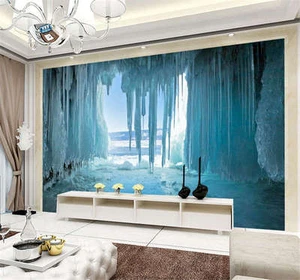 Ice Lake Baikal Grotto Cave Full Wall Mural Photo Wallpaper Print Home 3D Decal - Picture 1 of 8