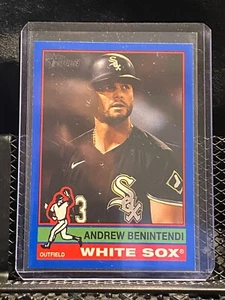 Andrew Benintendi 2025 Topps Heritage - Dark Blue Border #77 White Sox - Picture 1 of 2