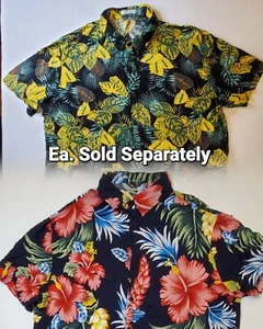 Camisa de manga corta con estampado floral tropical Coofandy para hombre - Imagen 1 de 21