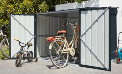 Globel AKTION Fahrradbox, Fahrradoase FAMILY 66, Gerätehaus, anthrazit, 211x200 - Bild 1 von 4