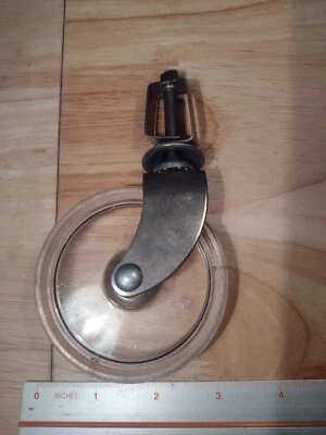 NOS MCM Vintage Plastic Furniture Casters with 3 Inch Wheels Ball bearing Unused - Image 1 of 4