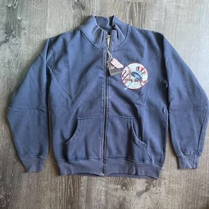 MLB New York Yankees Blue Full Zip Jacket/Sweatshirt Red Jacket Brand Mens M - Picture 1 of 3