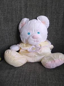 Peluche puffalump orso giallo Fisher Price 1988 vintage nylon anni 80 - Foto 1 di 8