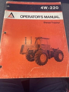 Manuale Operatore Trattore Allis Chalmers 4W-220 - Foto 1 di 4