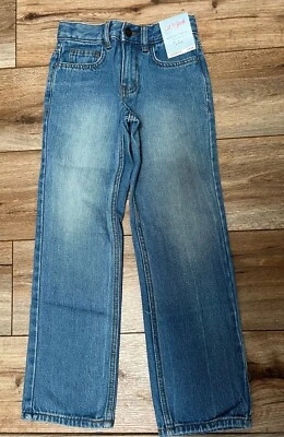Cat & Jack Boys' Relaxed Straight Slim  Blue  Jeans Pants Multiple Sizes - Image 1 of 4