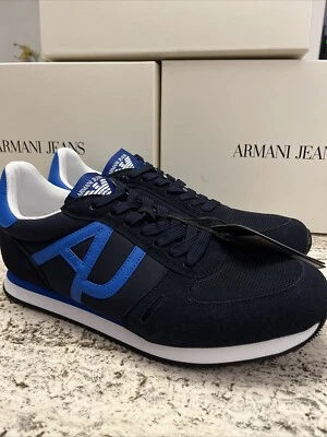 NUEVAS ZAPATILLAS ARMANI JEANS PARA HOMBRE XZX006 HO102 D879 TALLA US 9.5 Foto 1 de 4