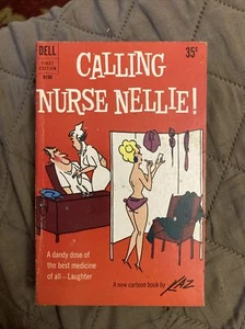 Cartoon Vintage Pb, Calling Nurse Nellie! by Kaz, Dell FE B190, 1st 1961, SVG - Picture 1 of 8
