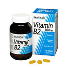 HealthAid Vitamin B2 (Riboflavin) 100mg - Prolonged Release 60 Tablets-5 Pack