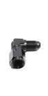 Black An8 Female To 8An An-8 Male 90 Degree Flare Swivel Fitting Adapter