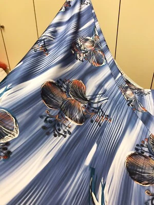 Hochwertig Digitaldruck Seide Satin Stoff Meterware von Mariotti Italien - Bild 1 von 4