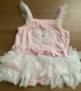 Little Lass BaBy Girl Butterfly PinK Tutu Cute 3-6 Months One Piece Comfy WoW!!! - Picture 1 of 5