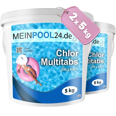 10 kg Chlormultitabs Meinpool24 Chlor Tabs Multitabs  Qualität aus Österreich - Bild 1 von 4
